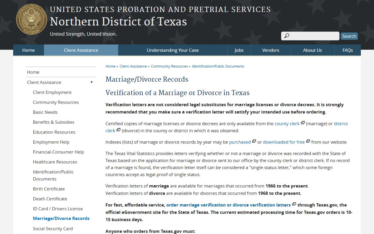Maverick County divorce decree records - Texas border courts